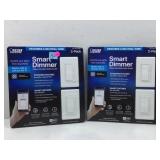 One lot of two, 2 packs of smart dimmers made by