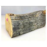 Rustic Natural Log Single Drawer Storage Box