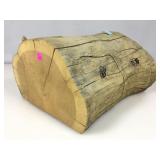 Rustic 2 Drawer Natural Log Storage Box 13x7.5in