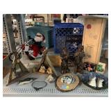 Native American Decor, Santa On Motorcycle,