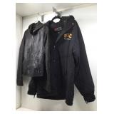 Nike USC basketball jacket w/hood, black sz M &