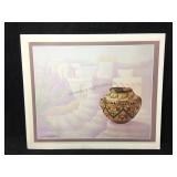 This is an art print titled native American