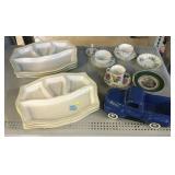 Pavilion Serving Plates, Cups and Saucers, and