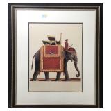 This is a framed art print titled Indian