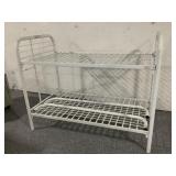 Metal Bunk bed for twin sizes, no hardware to