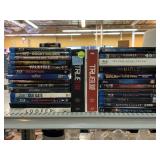Collection of Blu-Rays.