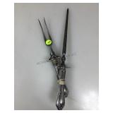 Vintage fork carving set