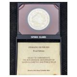 .925 Silver Cayman Islands 25 Dollar Coin, Tw 51g