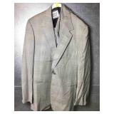Gianni Versace Gray Glen Plaid 3Pc Suit. Est Sz