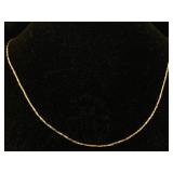 14k Gold Chain, Tw 2.4g, Sz 19in Long