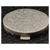 Vtg Sterling Silver Pillbox, Tw 15.5g, Sz 1ï¿½in
