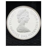 .925 Silver Elizabeth 2nd 25 Pence Coin, Tw 28.3g