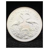 .925 Silver Elizabeth 2nd Two Dollar Coin, Tw 29g
