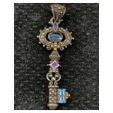 Bixby Sterling & 18k Gold Key Pendant, Tw 11.9g,