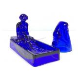 Cobalt Blue Glass ï¿½Bottoms Upï¿½ Shot Glass & Repro