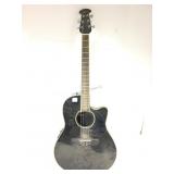 Ovation Acoustic-Electric Guitar. Playable, See