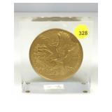 1975 US Navy Bicentennial 3in Bronze Medal