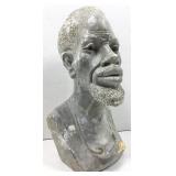 This image shows a handcrafted African soapstone
