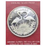 .925 Silver 1973 Elizabeth 2nd Two Dollar, Tw 34g