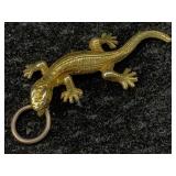 10k Gold Lizard Pendant, Tw 2.2g, Sz 1in Tall