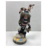 This is a Hopi, Koshari clown Kachina, doll often