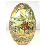 Satsuma Style Large Porcelain Egg. 17in H