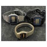 3 Digital Watches Incl. Casio Watches & More