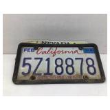 Miscellaneous slot of 14 rough license plates