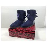 Dallas Cowboys Faux Suede Bling Boots w/ Bows in