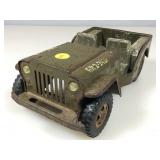 Vtg Tonka GR2-2431 Metal US Army Jeep 10in Long