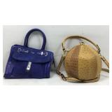 2 Fashion Bags. Guess Kingsley Cobalt Blue &