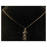 Sterling Silver Turtle Pendant & Necklace, Tw 3.8g