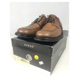 Guess Brown Leather Leather Lace-Up Dress Shoe.