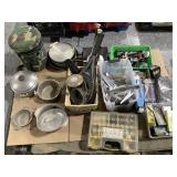 Pallet of lamps, hardware, cooking ware and more