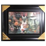 Framed Michael Jordan Art Collage Print on