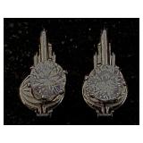 Sterling Silver Clip-on Earrings, Tw 2.4g