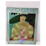 This flat glass tray is a framed art print of the
