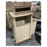 2ft Wide Rolling Housekeeping Cart with Trash Can