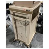 2ft Wide Rolling Housekeeping Cart with Trash Can