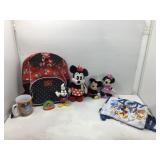 A lot of nine Disney items, including backpack,