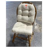 Solid wood chair w/cushions, item number #62