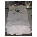 32 World Peace Shirts Size XL