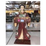 Japanese Geisha Statue W/ Storage Box. Approx