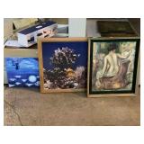 3 Wall Hanging Art Decor. Largest Approx 22x18in