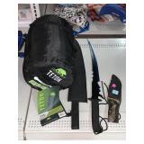 Teton Mummy Sleeping Bag, Knife W/Sheath & Sword