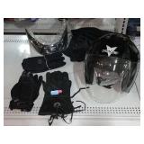 Motorcycle Helmet Size S, Gloves & More