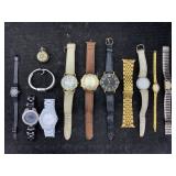 Assorted Quartrz Watches Incl. Guess, Spalding &