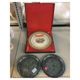 Vintage U.S Bicentennial Gold Eagle Plate and