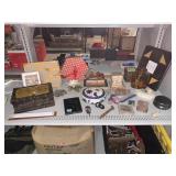 Assorted Home Decor. Statues, Trinket Boxes &
