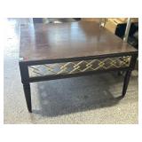 Solid wood coffee table, approx 36x36x20in